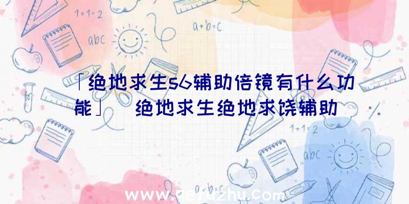 「绝地求生s6辅助倍镜有什么功能」|绝地求生绝地求饶辅助